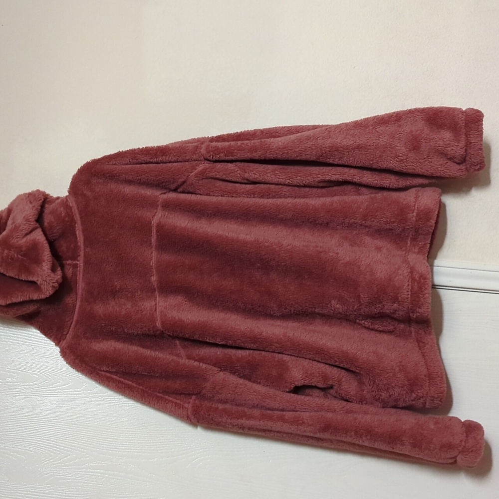 Old Navy Loose Cozy Sherpa Zip Up Hoodie Size XXL Like New MSRP $54.99 - Picture 7 of 7